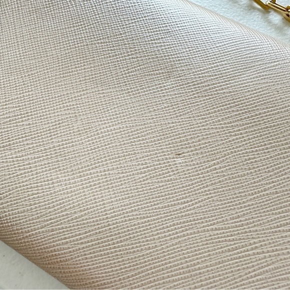 PRADA Saffiano Metal Bar WOC Chain Wallet in Cammeo - Picture 12 of 13